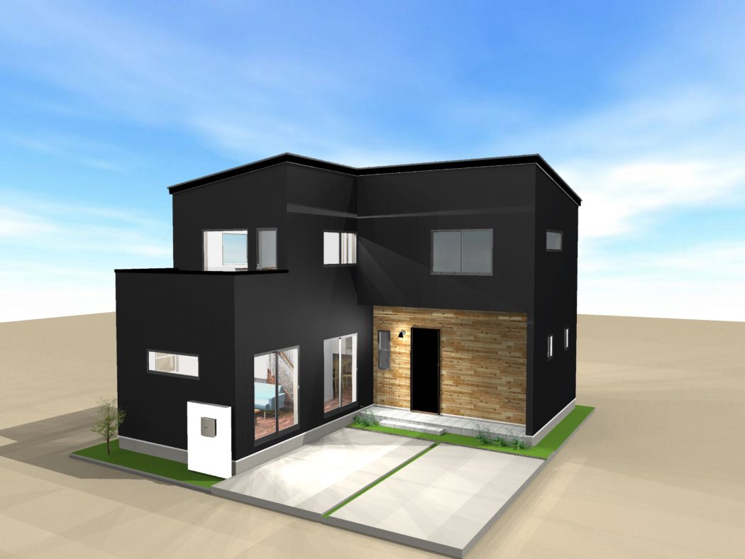 完成間近 清水区岡町に新たなデザイナーズ住宅 B棟 株式会社フロンティア